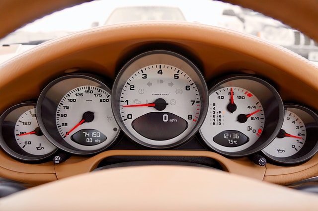 Image of car dashboard dials